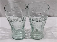 2 Coca Cola Glasses