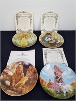 Collectible plates with certificates of