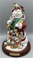 Santa Claws by Bill Bell Cat Statue Danbury Mint