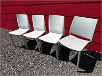 4 x Grey Outdoor Chairs