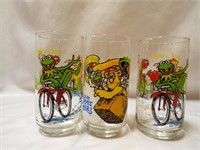 (3) 1981 The Great Muppet Caper! Drinking Glasses
