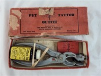 Vintage animal tattoo kit, untested, unknown
