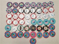 49 Foreign & Wet Casino Chips