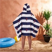 One Size  Dreamscene Anchor Hooded Beach Towel Kid