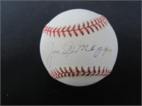 Joe DiMaggio Signed Baseball Direct COA