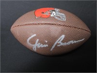Jim Brown Signed Mini Football Heritage COA