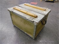 Fiberglass & Metal Coffin Style Lid Box
