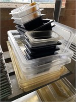 Assorted Plastic Tubs & Pans