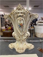 WHITE VICTORIAN STYLE 10" VASE