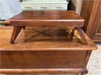 Lap Table Tray Wood Folds Up Easy Storage