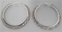 Women's hoop earrings.