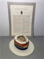 Win With Kennedy Hat & JFK Inaugural Address
