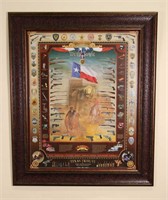 FRAMED TEXAS TRIBUTE TO FIRST RESPONDERS