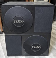 Pair Prado Speakers. 11-3/4"H x 19"L x 10-3/4"W