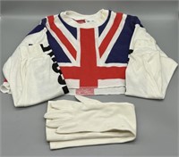 Vintage Gloves and Culture Club British Crop Top
