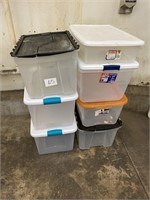 7 - MISC TOTES W/ LIDS