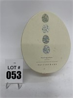 Pottery Barn Floral Egg Plates