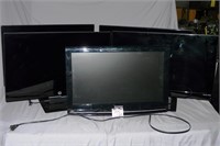 Lot (4) HP Pavilion 25bw 25 Inch LED Monitors with