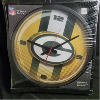 Green Bay Packers 15" Wall Clock NFL Memorbila