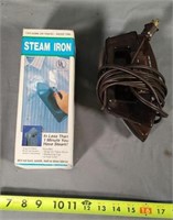 Travel Steam Iron, w/Folding Handle Steam and Dry,