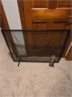 Fireplace screen and Match Holder