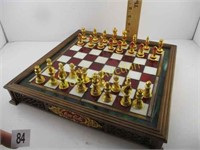 STAINED GLASS COKE GLASS CHESS SET
