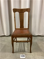 Wooden High Back Chair