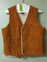 Wrangler wool lined vest size large