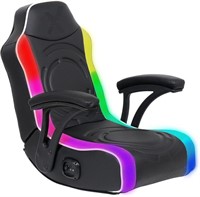 X Rocker Emerald RGB LED Floor Gaming Chair, Head