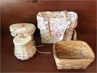 (4) Longaberger Baskets