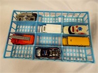 (6) Die Cast Toy Cars (2) Medic Ambulance & Crane