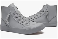 Moudki PU Leather High Top Sneakers - Size 7