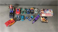 13pc Vtg Transformers & Related Action Figures