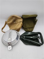 VTG CANTEEN AND E-TOOL BOY SCOUTS/ MILITARY