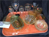 LOT OF ASSORTED VINTAGE GLASSWARE