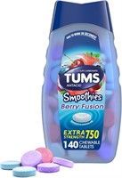 TUMS Antacid Smoothies Berry Fusion Extra Strength
