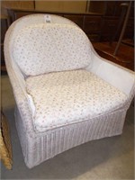 Vintage Wicker Cushioned Chair