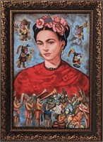 Original in the Manner of Frida Khalo Canvas