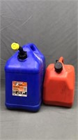 Kerosene Can (blue 5 Gal) & Gas Can (red)