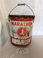 Marathon Metal Bucket w/ Lid (w/ contents)