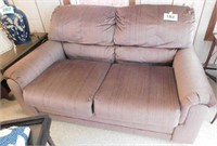 Matching loveseat brown w/ pin striping, 51" wide