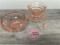 Pink depression glass Imperial and ?