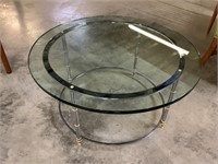 36” round -18” high (3/4” glass) table