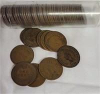 Roll of Indian head pennies