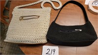 Black and White Purse Lot- White one is Like New