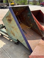 Tilt dumpster on casters