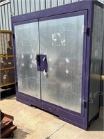 Large job site storage cabinet
