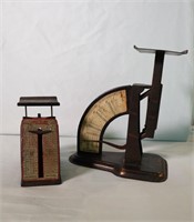 2 Vntg Post Office Scales