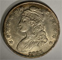 1835 CAPPED BUST HALF DOLLAR  CH.AU