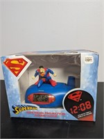 Superman Projection Alarm Clock NIB